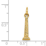 Carica l&#39;immagine nel visualizzatore di Gallery, 14k Yellow Gold Washington DC Monument 3D Pendant Charm
