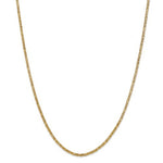 Indlæs billede til gallerivisning 14K Yellow Gold 2mm Byzantine Bracelet Anklet Choker Necklace Pendant Chain
