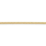 Cargar imagen en el visor de la galería, 14k Yellow Gold 2.3mm Beveled Curb Link Bracelet Anklet Necklace Pendant Chain
