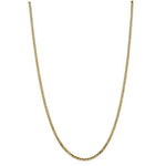 Cargar imagen en el visor de la galería, 14k Yellow Gold 2.9mm Beveled Curb Link Bracelet Anklet Necklace Pendant Chain
