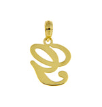 Afbeelding in Gallery-weergave laden, 10K Yellow Gold Script Initial Letter G Cursive Alphabet Pendant Charm
