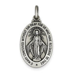 Załaduj obraz do przeglądarki galerii, Sterling Silver Blessed Virgin Mary Miraculous Medal Pendant Charm
