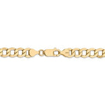 画像をギャラリービューアに読み込む, 14K Yellow Gold 7mm Curb Link Bracelet Anklet Choker Necklace Pendant Chain with Lobster Clasp
