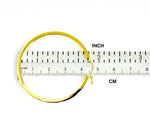 Φόρτωση εικόνας στο εργαλείο προβολής Συλλογής, 14K Yellow Gold 45mm Square Tube Round Hollow Hoop Earrings
