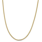 Charger l&#39;image dans la galerie, 14k Yellow Gold 2.3mm Beveled Curb Link Bracelet Anklet Necklace Pendant Chain
