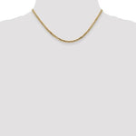 Załaduj obraz do przeglądarki galerii, 14k Yellow Gold 2.9mm Beveled Curb Link Bracelet Anklet Necklace Pendant Chain
