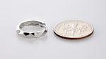 Kép betöltése a galériamegjelenítőbe: 14k White Gold 14mm Modern Hinged Hoop Huggie Earrings
