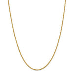 Załaduj obraz do przeglądarki galerii, 14K Yellow Gold 2.25mm Rope Bracelet Anklet Choker Necklace Pendant Chain

