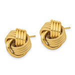 Charger l&#39;image dans la galerie, 14k Yellow Gold 15mm Classic Love Knot Stud Post Earrings
