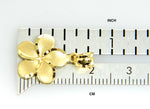 Lataa kuva Galleria-katseluun, 14k Yellow Gold Plumeria Flower Small Pendant Charm
