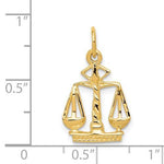 Φόρτωση εικόνας στο εργαλείο προβολής Συλλογής, 14k Yellow Gold Justice Scales Pendant Charm
