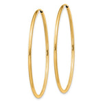 Charger l&#39;image dans la galerie, 14K Yellow Gold 40mm x 1.5mm Endless Round Hoop Earrings

