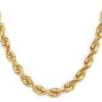 Lataa kuva Galleria-katseluun, 14K Yellow Gold 10mm Diamond Cut Rope Bracelet Anklet Choker Necklace Chain
