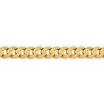 Indlæs billede til gallerivisning 14K Yellow Gold 7.5mm Open Concave Curb Bracelet Anklet Choker Necklace Pendant Chain

