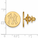 Carregar imagem no visualizador da galeria, 14k 10k Yellow White Gold or Sterling Silver New York Yankees LogoArt Licensed Major League Baseball MLB Pin
