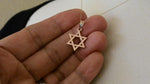 Load and play video in Gallery viewer, 14k Rose Gold Star of David Pendant Charm
