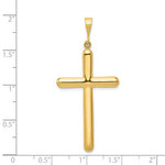 Indlæs billede til gallerivisning 14k Yellow Gold Cross Pendant Charm - [cklinternational]
