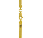Φόρτωση εικόνας στο εργαλείο προβολής Συλλογής, 14K Yellow Gold Silky Herringbone Bracelet Anklet Choker Necklace Pendant Chain 3mm
