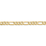 Φόρτωση εικόνας στο εργαλείο προβολής Συλλογής, 14K Yellow Gold 5.25mm Flat Figaro Bracelet Anklet Choker Necklace Pendant Chain
