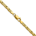 Load image into Gallery viewer, 14K Yellow Gold 3.25mm Byzantine Bracelet Anklet Choker Necklace Pendant Chain
