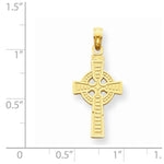 Ladda upp bild till gallerivisning, 14k Yellow Gold Celtic Cross Pendant Charm
