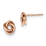 Загрузить изображение в средство просмотра галереи, 14k Rose Gold Classic Love Knot Stud Post Earrings
