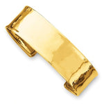 이미지를 갤러리 뷰어에 로드 , 14k Yellow Gold 19.5mm Hammered Contemporary Cuff Bangle Bracelet
