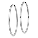Charger l&#39;image dans la galerie, 14K White Gold 40mm x 2mm Round Endless Hoop Earrings
