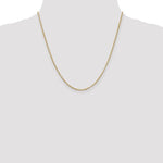 Kép betöltése a galériamegjelenítőbe: 14k Yellow Gold 2mm Round Open Link Cable Bracelet Anklet Choker Necklace Pendant Chain
