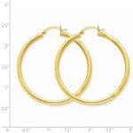 將圖片載入圖庫檢視器 14K Yellow Gold 45mm x 3mm Classic Round Hoop Earrings
