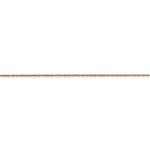 Ladda upp bild till gallerivisning, 14k Yellow Gold 0.50mm Thin Cable Rope Necklace Pendant Chain
