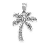 Carregar imagem no visualizador da galeria, 14K White Gold Palm Tree Pendant Charm
