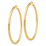 Загрузить изображение в средство просмотра галереи, 14K Yellow Gold 65mm x 3mm Classic Round Hoop Earrings
