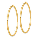 Indlæs billede til gallerivisning 10K Yellow Gold 65mm x 3mm Classic Round Hoop Earrings
