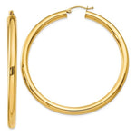 Lade das Bild in den Galerie-Viewer, 14K Yellow Gold Large Classic Round Hoop Earrings 54mmx4mm
