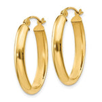 Indlæs billede til gallerivisning 14k Yellow Gold Classic Oval Hoop Earrings
