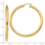 Загрузить изображение в средство просмотра галереи, 14K Yellow Gold Large Classic Round Hoop Earrings 54mmx4mm
