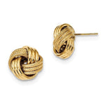 Afbeelding in Gallery-weergave laden, 14k Yellow Gold 13mm Classic Love Knot Stud Post Earrings
