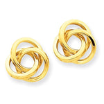 Załaduj obraz do przeglądarki galerii, 14k Yellow Gold Classic Love Knot Stud Post Earrings
