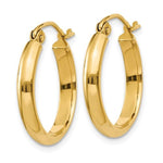 Lataa kuva Galleria-katseluun, 14K Yellow Gold 18mmx2.75mm Classic Round Hoop Earrings
