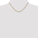 Indlæs billede til gallerivisning 14k Yellow Gold 2.4mm Round Open Link Cable Bracelet Anklet Choker Necklace Pendant Chain
