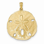 Afbeelding in Gallery-weergave laden, 14k Yellow Gold Large Sand Dollar Pendant Charm
