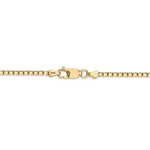 Lataa kuva Galleria-katseluun, 14K Yellow Gold 2.5mm Box Bracelet Anklet Necklace Choker Pendant Chain
