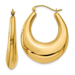 Charger l&#39;image dans la galerie, 14K Yellow Gold Classic Fancy Shrimp Hoop Earrings
