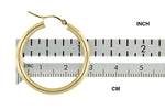 Kép betöltése a galériamegjelenítőbe: 14K Yellow Gold 29mm x 3mm Classic Round Hoop Earrings

