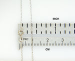Kép betöltése a galériamegjelenítőbe: 14K White Gold 0.5mm Thin Curb Bracelet Anklet Choker Necklace Pendant Chain
