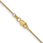 將圖片載入圖庫檢視器 14k Yellow Gold 1mm Cable Bracelet Anklet Choker Necklace Pendant Chain Lobster Clasp
