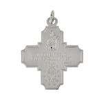 画像をギャラリービューアに読み込む, Sterling Silver Cruciform Cross Four Way Medal Pendant Charm
