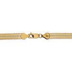 Kép betöltése a galériamegjelenítőbe: 14k Yellow Gold 5.5mm Silky Herringbone Bracelet Anklet Choker Necklace Pendant Chain
