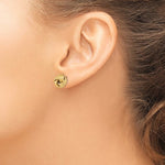 Charger l&#39;image dans la galerie, 14k Yellow Gold 11mm Classic Love Knot Stud Post Earrings
